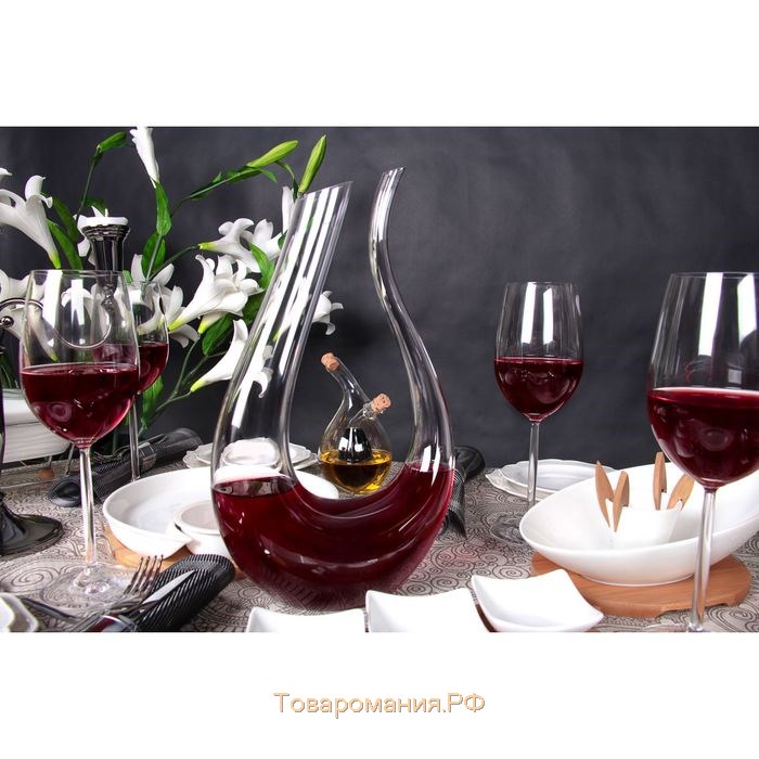 Декантер стеклянный для вина Magistro «Совиньон», 1,3 л