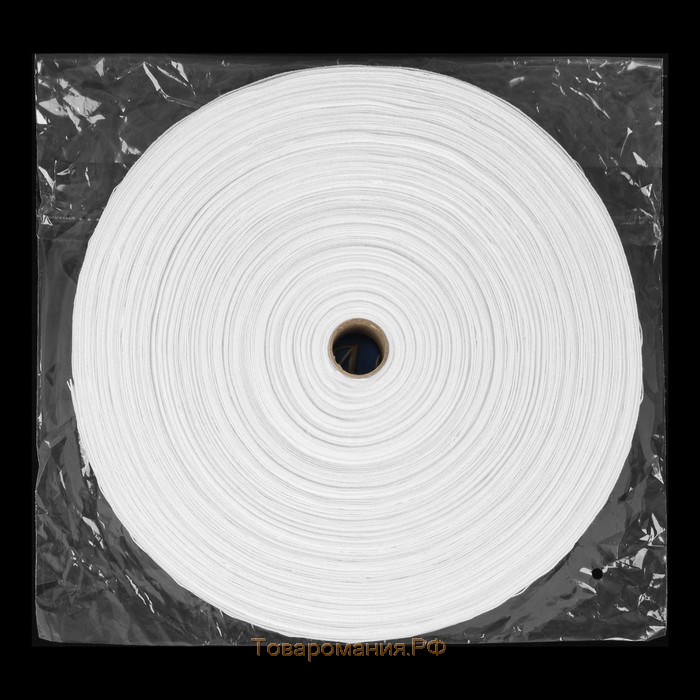 Шторная лента классическая, матовая, 4 см, 100 ± 1 м, цвет белый