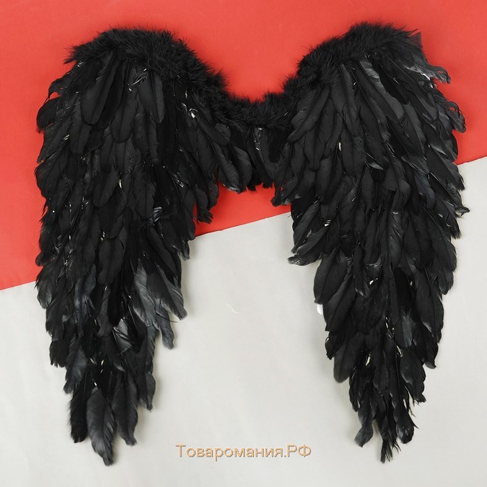 Крылья ангела, 60 × 57 см, цвет чёрный