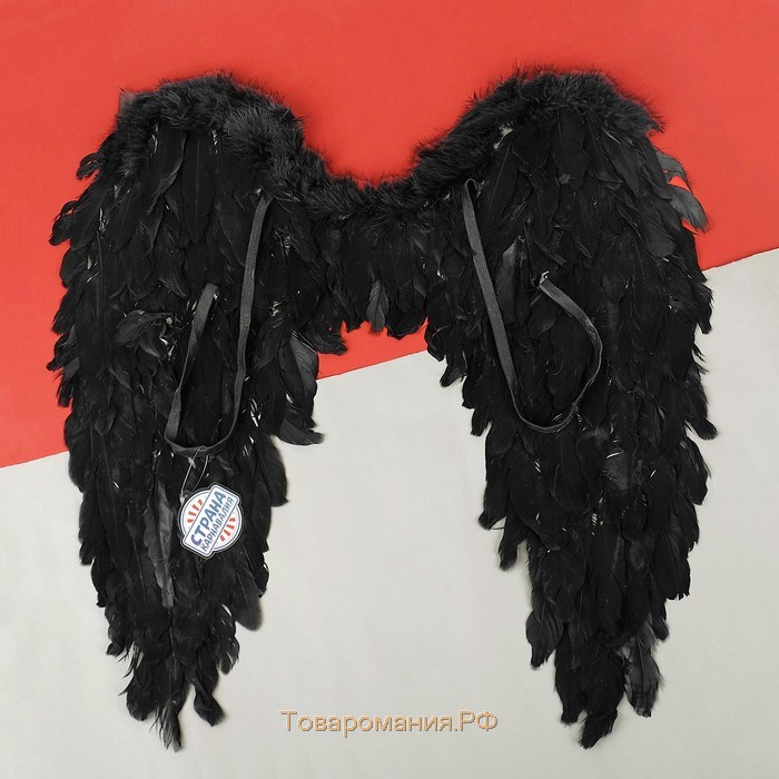Крылья ангела, 60 × 57 см, цвет чёрный