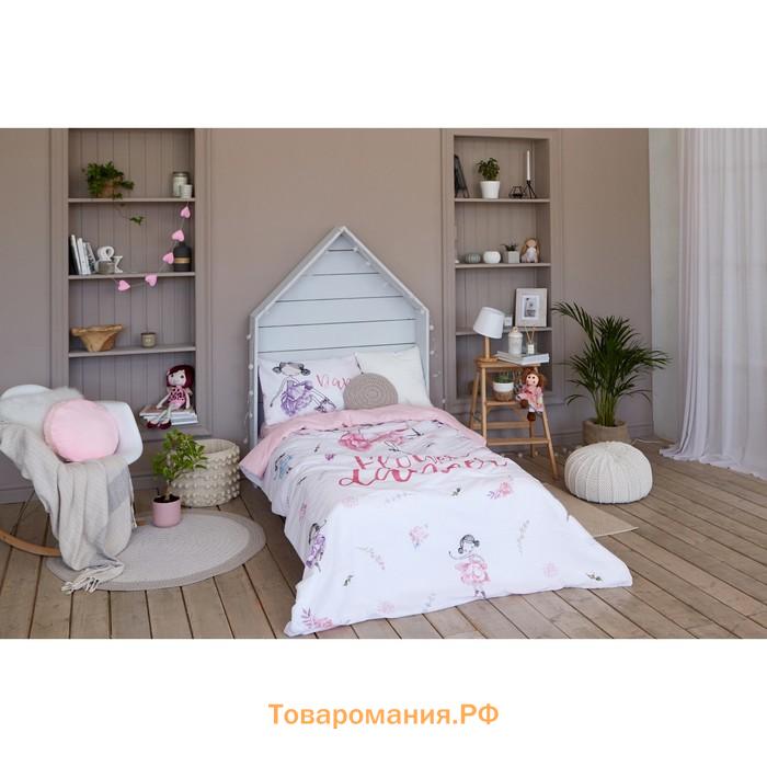 Постельное бельё «» 1.5 сп Flower dancer 143х215 см, 150х214 см, 50х70 см -1 шт,100% хлопок, бязь