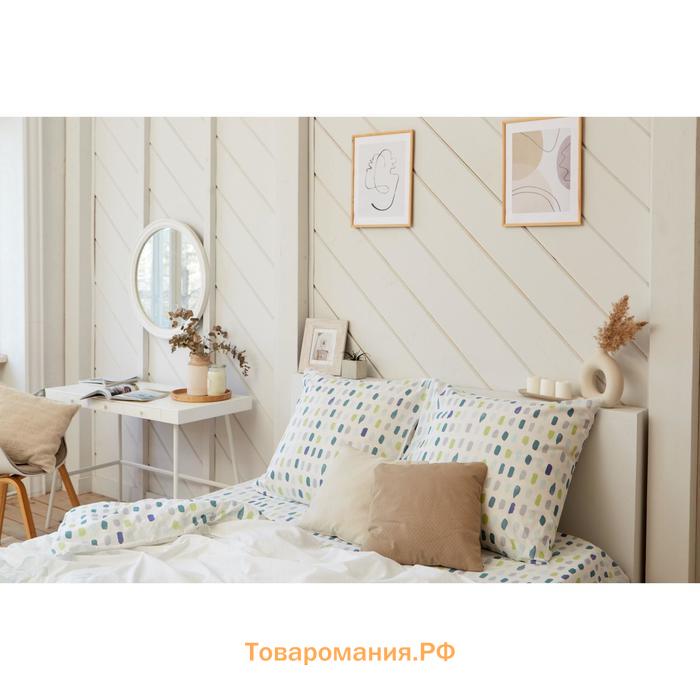 Постельное бельё «» 1.5 сп Eucalyptus 143х215 см, 150х214 см, 70х70 см - 2 шт