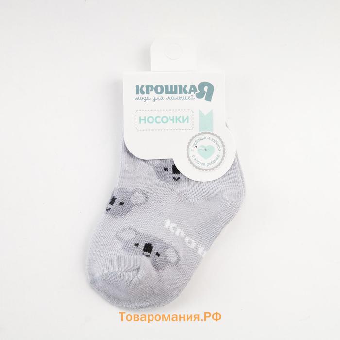 Носки детские Крошка Я «Коалы», цвет серый, 8-10 см