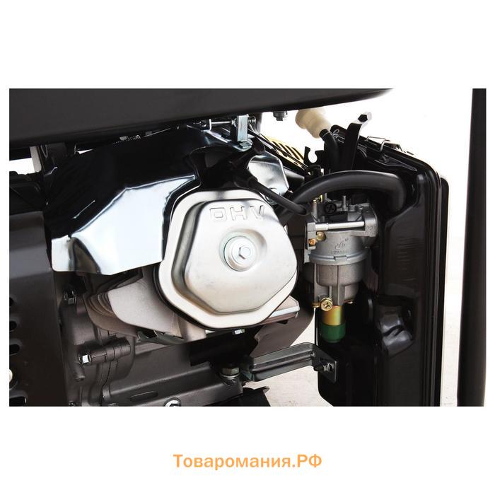 Генератор Huter DY6500L, бензин/газ, 4Т, 13 л.с., 5.5 кВт, выходы 2х220 В, 22 л