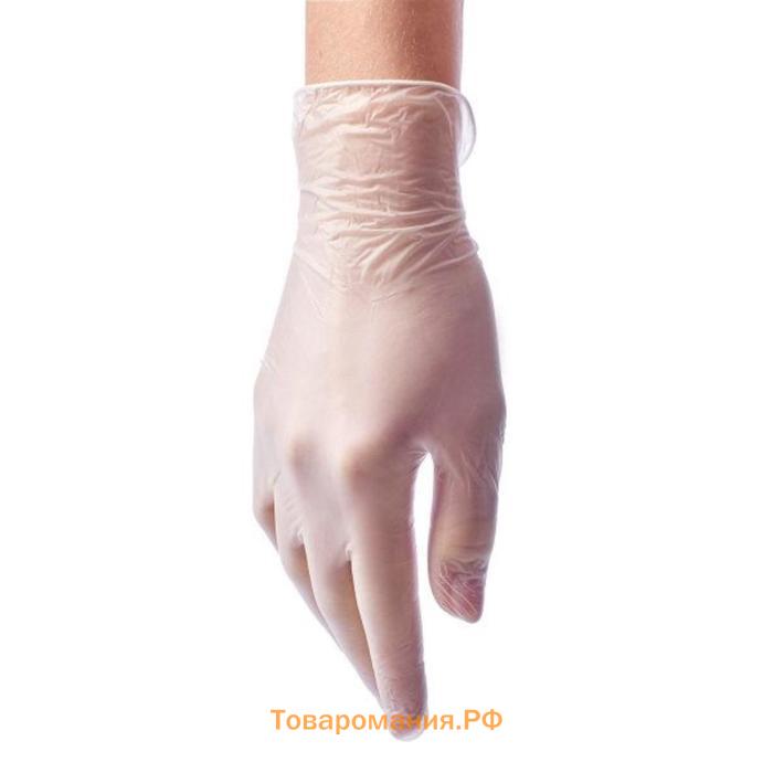Перчатки виниловые Benovy, прозрачные, медицинские, диагностические, размер L, 50 пар