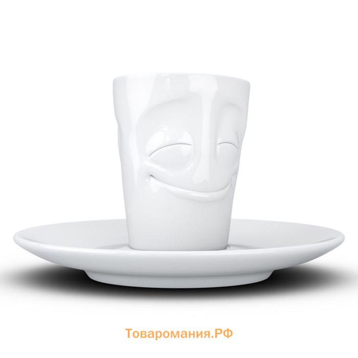 Кофейная чашка с блюдцем Tassen Cheery, 80 мл, цвет белый