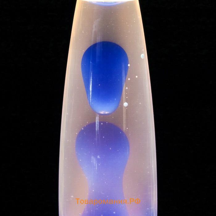Лава-лампа "Голубые капли" воск, Е14 h=41см RISALUX