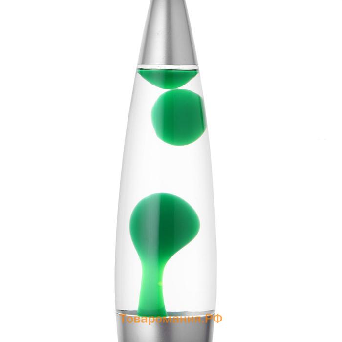 Светильник "Ракета" 1х30Вт Е14-R39 (воск) серебро 11х11х41см