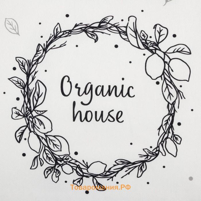 Фартук "" Organic house 60х70 см, 100% хлопок, саржа 190 г/м2