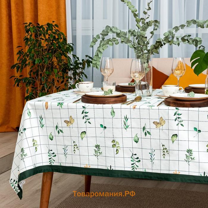 Скатерть "" Flora 149х180 см, 100% хлопок, саржа 190 г/м2