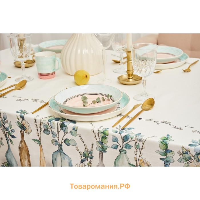 Скатерть "" Flower mood  146х220см, 100% хл, репс 210 г/м2