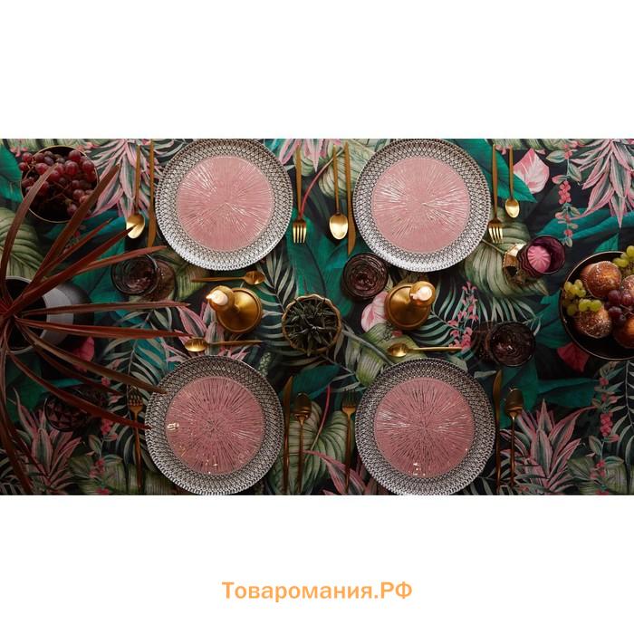 Скатерть "" Tropical parrots 149х250см, 100% хл, саржа 190 г/м2