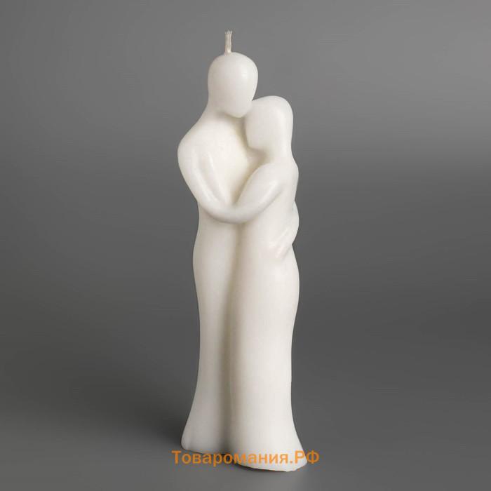 Свеча фигурная "Влюбленная пара", 15х5 см, белый