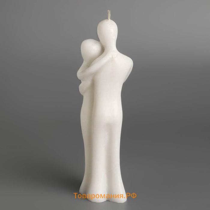 Свеча фигурная "Влюбленная пара", 15х5 см, белый