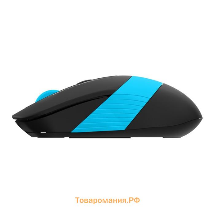 Мышь A4Tech Fstyler FG10, беспроводная, оптическая, 2000 dpi, USB, чёрная