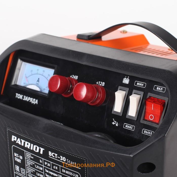 Пуско-зарядное устройство PATRIOT BCT- 30 Start, 12/24 В, 35 А