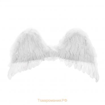 Карнавальные крылья ангела, цвет белый