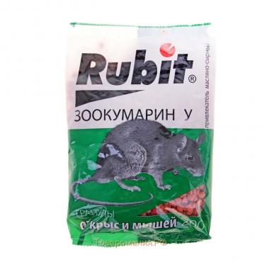 Гранулы от грызунов "Rubit", пакет, 200 г