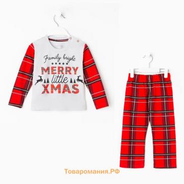 Пижама детская KAFTAN "X-mas" размер 28 (86-92 см)