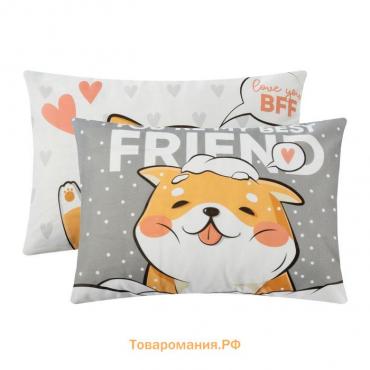 Комплект наволочек  Best friend 50х70 см - 2 шт, 100% хлопок, бязь