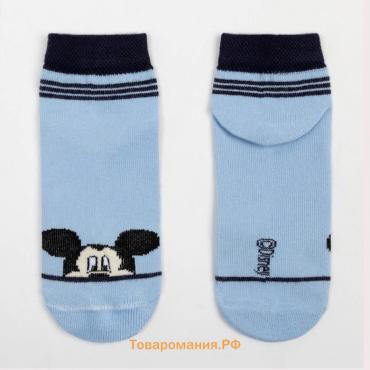 Носки "Mickey Mouse", Микки Маус, голубой, 12-14 см