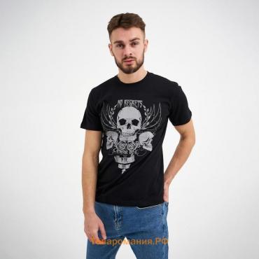 Футболка мужская KAFTAN Skull р. 54, черный