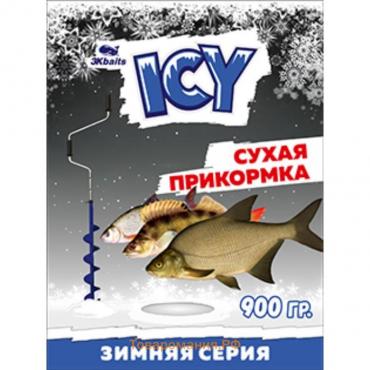 Прикормка зимняя ICY «Лещ» сухая, пакет, 900 г, цвет жёлтый